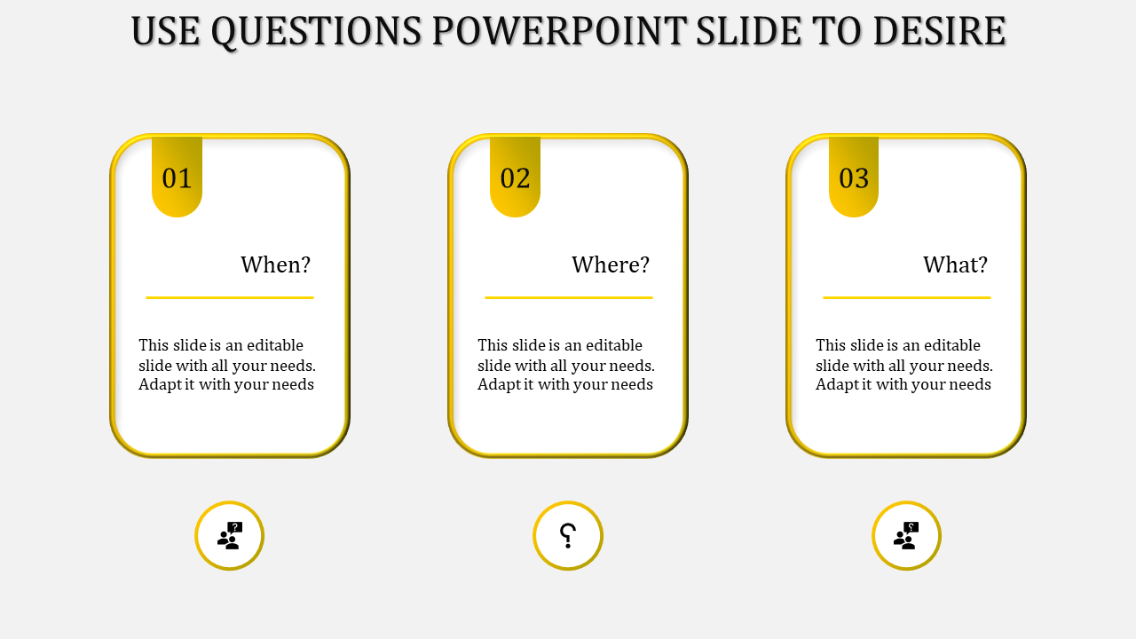 Free - Common Question PowerPoint Template and Google Slides